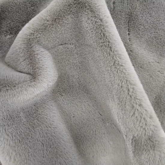 Leopard Printed Super Soft Imitation Rabbit Fur