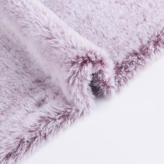 Красный искусственный мех енота, плюшевая полиэфирная ткань из искусственного меха лисы